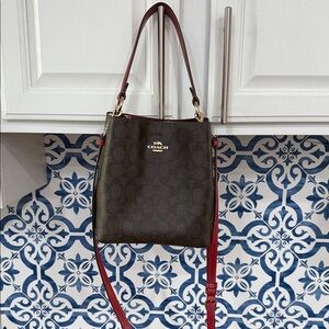 Coach Crossbody Bag in Brown and Red